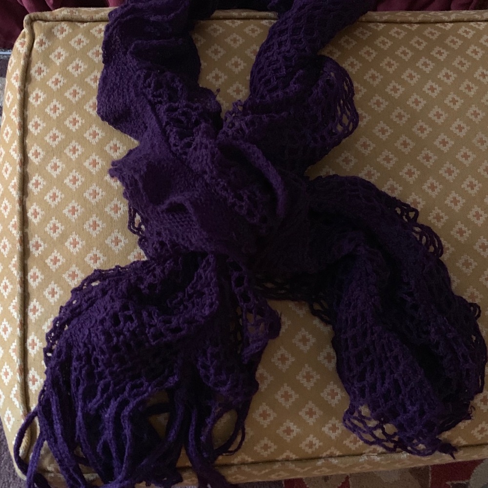 Purple softest neck scarf